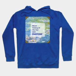 PANTONE MONET - Claude Monet's Water Lilies (1908) by Claude Monet Hoodie